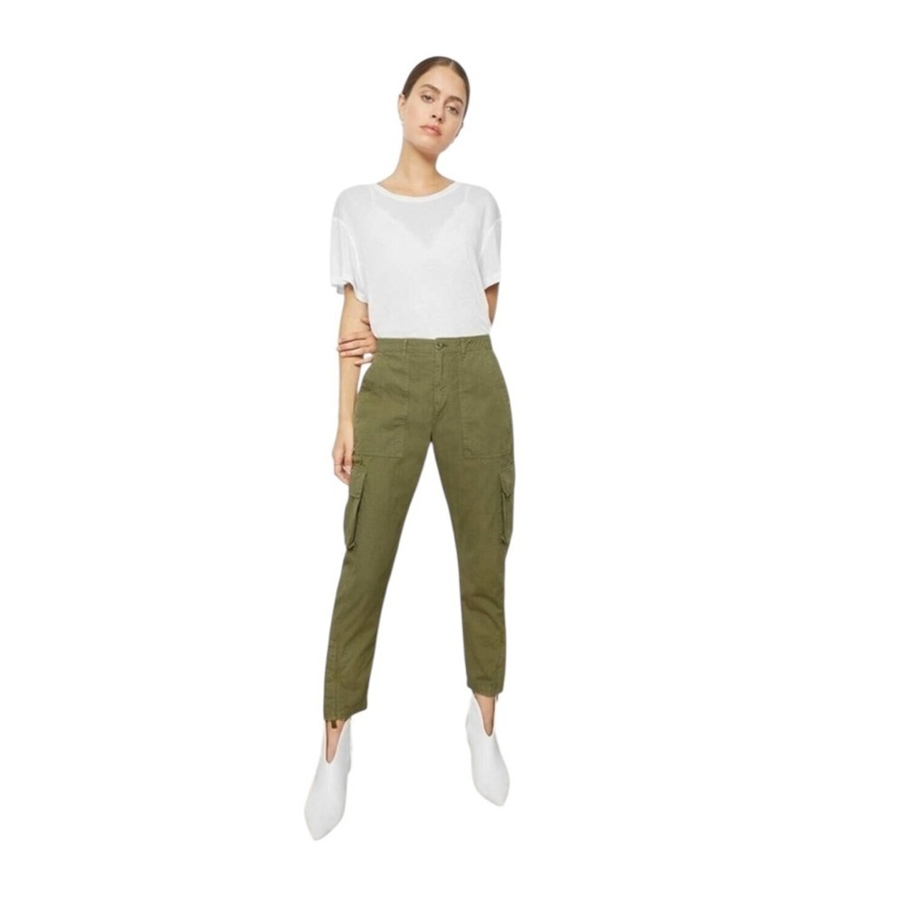 Anine Bing NEW Cargo Trouser Olive Green